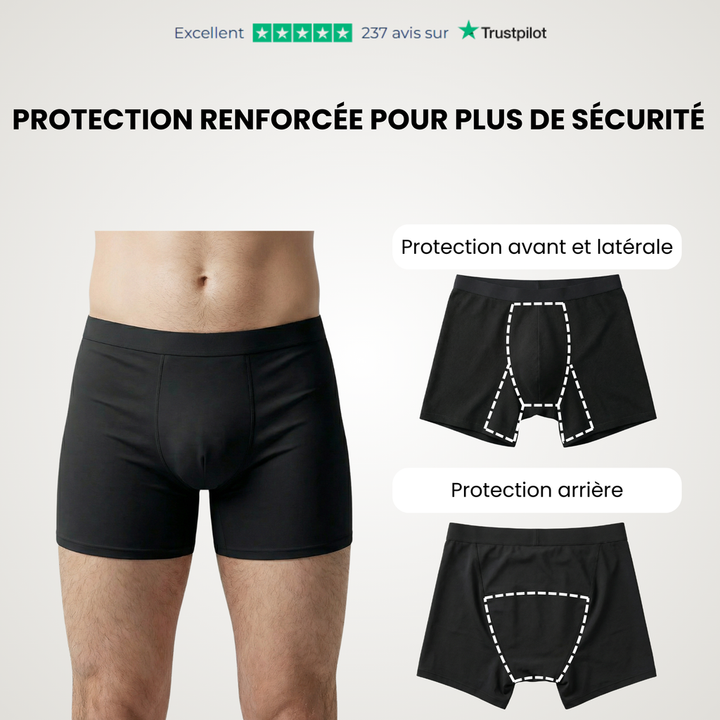 Boxer d'incontinence ultra-absorbant