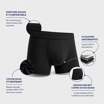 Boxer ultra-absorbant pour homme