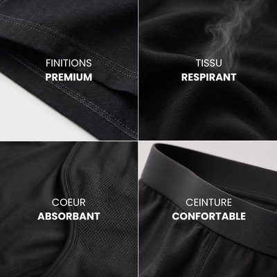 Boxer ultra-absorbant pour homme