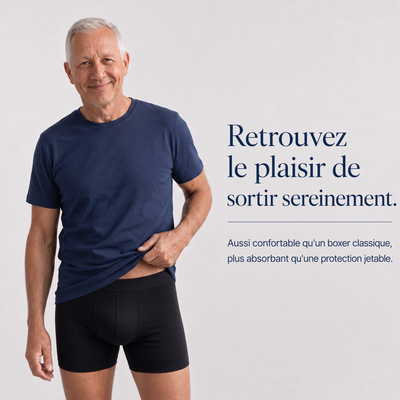 Boxer ultra-absorbant pour homme
