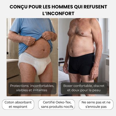 Boxer ultra-absorbant pour homme